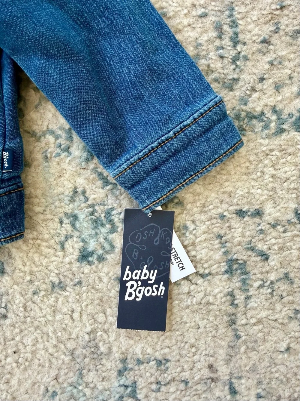 NWT Oshkosh B’gosh Kids Denim Blue Jean Jacket, Size 12 Months